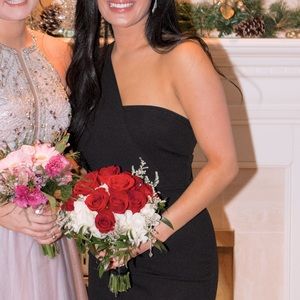 Black One Shoulder Prom Dress